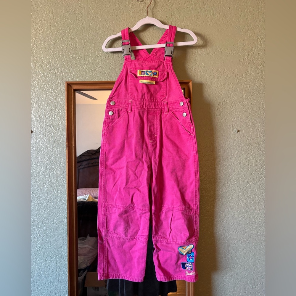 Material Girl Overalls • Pink denim 90’s Barbie
